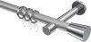 10204625-XX3312 Gardinenstange Metall 20 mm Ø PRESTIGE - Sitra Silbergrau / Chrom