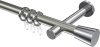 10204625-XX3912 Gardinenstange Metall 20 mm Ø PRESTIGE - Sitra Edelstahl-Optik / Chrom