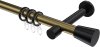 10204625-XX9529 Gardinenstange Metall 20 mm Ø PRESTIGE - Sitra Messing Antik / Schwarz