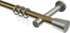10204625-XX9539 Gardinenstange Metall 20 mm Ø PRESTIGE - Sitra Messing Antik / Edelstahl-Optik