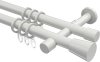 10204626-1032 Gardinenstange Metall 20 mm Ø 2-läufig PRESTIGE - Sitra Weiß