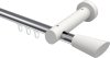 10210307-101232 Innenlauf Gardinenstange Aluminium / Holz 20 mm Ø TALENT - Bero Chrom / Weiß lackiert
