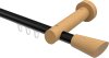 10210307-102930 Innenlauf Gardinenstange Aluminium / Holz 20 mm Ø TALENT - Bero Schwarz / Buche lackiert