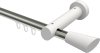10210307-103932 Innenlauf Gardinenstange Aluminium / Holz 20 mm Ø TALENT - Bero Edelstahl-Optik / Weiß lackiert