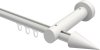 10211407-1032 Innenlauf Gardinenstange Aluminium / Holz 20 mm Ø TALENT - Siveo Weiß lackiert