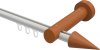 10211407-103222 Innenlauf Gardinenstange Aluminium / Holz 20 mm Ø TALENT - Siveo Weiß / Kirschbaum lackiert