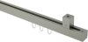10212037-1055 Innenlauf Gardinenstange Deckenmontage Aluminium / Metall eckig 20x20 mm QUADLINE - Sono Satin-Silber
