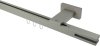 10212238-1055 Innenlauf Gardinenstange Aluminium / Metall eckig 20x20 mm QUADLINE - Diapo Satin-Silber