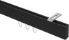 10212816-1028 Innenlauf Gardinenstange Deckenmontage Aluminium / Metall eckig 14x35 mm SMARTLINE (Universal) - Paxo Schwarz
