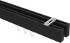10212817-1028 Innenlauf Gardinenstange Deckenmontage Aluminium / Metall eckig 14x35 mm 2-läufig SMARTLINE (Universal) - Paxo Schwarz