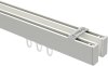 10212817-1032 Innenlauf Gardinenstange Deckenmontage Aluminium / Metall eckig 14x35 mm 2-läufig SMARTLINE (Universal) - Paxo Weiß