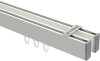 10212817-103212 Innenlauf Gardinenstange Deckenmontage Aluminium / Metall eckig 14x35 mm 2-läufig SMARTLINE (Universal) - Paxo Weiß / Chrom