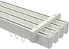 10212818-1032 Innenlauf Gardinenstange Deckenmontage Aluminium / Metall eckig 14x35 mm 4-läufig SMARTLINE - Paxo Weiß