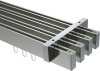 10212818-XX3912 Innenlauf Gardinenstange Deckenmontage Aluminium / Metall eckig 14x35 mm 4-läufig SMARTLINE - Paxo Edelstahl-Optik / Chrom