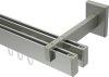 10212822-1039 Innenlauf Gardinenstange Edelstahl-Optik eckig 14x35 mm 2-läufig SMARTLINE - Paxo (WA lang)