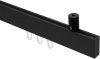 10212834-1028 Innenlauf Gardinenstange Deckenmontage Aluminium / Metall eckig 14x35 mm SONIUS - Paxo Schwarz