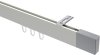 10212916-103212 Innenlauf Gardinenstange Deckenmontage Aluminium / Metall eckig 14x35 mm SMARTLINE (Universal) - Lox Weiß / Chrom