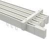 10212918-1032 Innenlauf Gardinenstange Deckenmontage Aluminium / Metall eckig 14x35 mm 4-läufig SMARTLINE - Lox Weiß
