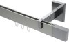 10212919-103912 Innenlauf Gardinenstange Aluminium / Metall eckig 14x35 mm SMARTLINE - Lox Edelstahl-Optik / Chrom