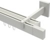 10212922-1032 Innenlauf Gardinenstange Aluminium / Metall eckig 14x35 mm 2-läufig SMARTLINE - Lox Weiß (WA lang)