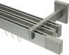 10212924-XX39 Innenlauf Gardinenstange Edelstahl-Optik eckig 14x35 mm 3-läufig SMARTLINE - Lox (WA lang)