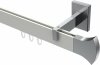 10213019-XX3212 Innenlauf Gardinenstange Aluminium / Metall eckig 14x35 mm SMARTLINE - Conex Weiß / Chrom