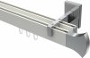 10213021-XX3212 Innenlauf Gardinenstange Aluminium / Metall eckig 14x35 mm 2-läufig SMARTLINE - Conex Weiß / Chrom