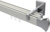 10213021-103212 Innenlauf Gardinenstange Aluminium / Metall eckig 14x35 mm 2-läufig SMARTLINE - Conex Weiß / Chrom