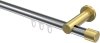 10213111-XX1238 Innenlauf Gardinenstange Aluminium / Metall 20 mm Ø PLATON - Santo Chrom / Messing-Optik