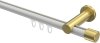 10213111-XX3238 Innenlauf Gardinenstange Aluminium / Metall 20 mm Ø PLATON - Santo Weiß / Messing-Optik