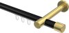 10213125-XX2938 Innenlauf Gardinenstange Aluminium / Metall 20 mm Ø PRESTIGE - Santo Schwarz / Messing-Optik