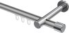 10213125-XX3312 Innenlauf Gardinenstange Aluminium / Metall 20 mm Ø PRESTIGE - Santo Silbergrau / Chrom