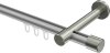 10213125-103339 Innenlauf Gardinenstange Aluminium / Metall 20 mm Ø PRESTIGE - Santo Silbergrau / Edelstahl-Optik