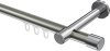 10213125-XX3912 Innenlauf Gardinenstange Aluminium / Metall 20 mm Ø PRESTIGE - Santo Edelstahl-Optik / Chrom