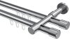 10213126-1012 Innenlauf Gardinenstange Aluminium / Metall 20 mm Ø 2-läufig PRESTIGE - Santo Chrom
