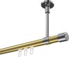 10213133-XX3812 Innenlauf Gardinenstange Aluminium / Metall 20 mm Ø SONETTE - Santo Messing-Optik / Chrom