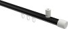10213134-XX2932 Innenlauf Gardinenstange Aluminium / Metall 20 mm Ø SONIUS - Santo Schwarz / Weiß