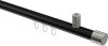 10213134-XX2939 Innenlauf Gardinenstange Aluminium / Metall 20 mm Ø SONIUS - Santo Schwarz / Edelstahl-Optik