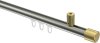 10213134-XX3938 Innenlauf Gardinenstange Edelstahl-Optik / Messing-Optik 20 mm Ø SONIUS - Santo
