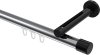 10213145-101229 Innenlauf Gardinenstange Aluminium / Metall 20 mm Ø SITENO - Santo Chrom / Schwarz
