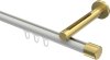 10213145-XX3238 Innenlauf Gardinenstange Aluminium / Metall 20 mm Ø SITENO - Santo Weiß / Messing-Optik