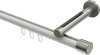10213145-103239 Innenlauf Gardinenstange Aluminium / Metall 20 mm Ø SITENO - Santo Weiß / Edelstahl-Optik