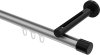 10213145-XX3329 Innenlauf Gardinenstange Aluminium / Metall 20 mm Ø SITENO - Santo Silbergrau / Schwarz