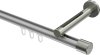 10213145-XX3339 Innenlauf Gardinenstange Aluminium / Metall 20 mm Ø SITENO - Santo Silbergrau / Edelstahl-Optik