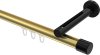 10213145-XX3829 Innenlauf Gardinenstange Aluminium / Metall 20 mm Ø SITENO - Santo Messing-Optik / Schwarz