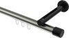 10213145-XX3929 Innenlauf Gardinenstange Aluminium / Metall 20 mm Ø SITENO - Santo Edelstahl-Optik / Schwarz