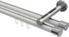 10213146-103212 Innenlauf Gardinenstange Aluminium / Metall 20 mm Ø 2-läufig SITENO - Santo Weiß / Chrom