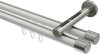 10213146-XX3239 Innenlauf Gardinenstange Aluminium / Metall 20 mm Ø 2-läufig SITENO - Santo Weiß / Edelstahl-Optik
