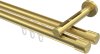 10213146-XX38 Innenlauf Gardinenstange Messing-Optik 20 mm Ø 2-läufig SITENO - Santo