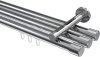 10213147-XX12 Innenlauf Gardinenstange Aluminium / Metall 20 mm Ø 3-läufig SITENO - Santo Chrom